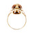 Vintage Retro 1940 Garnet Ring 14k Green & Pink Gold