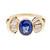 Vintage 1960 Diamond Sapphire  Ring 14k Yellow Gold