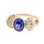 Vintage 1960 Diamond Sapphire  Ring 14k Yellow Gold