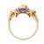 Vintage 1960 Diamond Sapphire  Ring 14k Yellow Gold