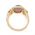Vintage Cabochon Garnet 14k Yellow Gold Ring