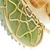 Estate Natural Coral & Jade Flower Pin 14k Yellow Gold