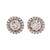 Estate Memoire Diamond Bouquet Earrings 18k White Gold Diamond 