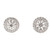 Estate Memoire Diamond Bouquet Earrings 18k White Gold Diamond 