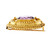 Vintage Oval Amethyst Pin Hand Made 14k Yellow Gold