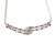 Estate Round Baguette Pendant Swirl Diamond Design 14k White Gold 
