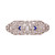 Vintage Art Deco Pin Platinum Emerald Trapezoid Cut Diamond Sapphire 