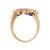 Antique Victorian Natural Ruby Sapphire Ring 18k Yellow Gold Crown Design 