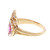 Antique Victorian Natural Ruby Sapphire Ring 18k Yellow Gold Crown Design 