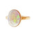 Vintage High Grade Opal 18k Pink Gold Ring 