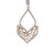 .54 Carat Diamond White Rose Gold Dangle Earrings
