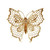 1.50 Carat Butterfly Diamond Gold Brooch