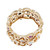 Vintage 1960 Open Work Wide Band With Rubies & Diamonds 14k Yellow Gold 