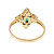 Estate Natural Emerald Cut Emerald 14k Diamond Ring GIA Certified 