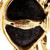 SB Fox Crab Pin Onyx 3-D 18k Gold Diamond 