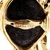 SB Fox Crab Pin Onyx 3-D 18k Gold Diamond 