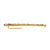 Natural Estate Montana Sapphire Natural Pearl Bar Pin 14k Yellow Gold 