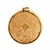 Estate 1950 Cobalt Blue Enamel Pendant 18k Yellow Gold Sunburst Design 