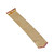 GIA 3.50 Carat Ruby Yellow Gold Brick Flexible Mesh Bracelet
