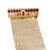 GIA 3.50 Carat Ruby Yellow Gold Brick Flexible Mesh Bracelet
