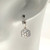 Vintage Rose Cut Diamond Dangle Earrings 18k White Gold 