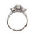 Estate Three Stone Diamond Engagement Ring 14k White Gold