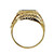 Estate 1950 Lapis Filigree Ring 14k Yellow Gold Natural