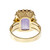 Victorian Amethyst Ring 14k Pink Gold 1890 Ring Antique Cushion Cut 