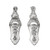 .25 Carat Diamond Gold Open Work Drop Earrings