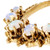 Vintage 1950 Victorian Revival Crescent Opal Pin 14k Yellow Gold