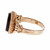 Victorian 1880 Pink Gold Carved Onyx Ring