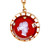 Victorian Carved Carnelian Hardstone Pendant Pink Gold Rose Cut Diamonds 
