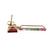 Peter Suchy Watermelon Tourmaline Dangle Earrings 18k Yellow Gold 