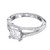 Peter Suchy Peter Suchy Asscher Cut Diamond Split Shank Platinum Engagement Ring