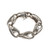 Vintage Krypell Modernist Silver Bracelet Elliptical Links
