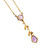 Vintage Art Nouveau 1900 Amethyst Natural Pearl Pendant Necklace 