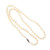 Victorian 1950 Cultured Pearl Necklace Natural Color 14k White Gold Clasp 