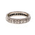 Vintage 1940 Diamond Eternity Band Ring Platinum Size 7.5 