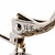 Pavé Ball Aqua Dangle Earrings 18k White Gold 