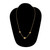 JMP Quartz Rock Crystal Diamond Gold Crystal Ball Necklace