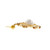 Estate Mobe Pearl Diamond Dangle Earrings 14k Yellow Gold