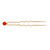 Victorian Hair Ornament Coral 18k Pink Gold 