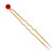 Victorian Hair Ornament Coral 18k Pink Gold 