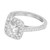 Peter Suchy GIA Certified 1.72 Carat Diamond Platinum Halo Engagement Ring
