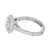 Peter Suchy GIA Certified 1.72 Carat Diamond Platinum Halo Engagement Ring