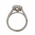Peter Suchy Cushion Cut Diamond Halo Engagement Ring Rolled Edge Platinum 