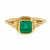 Estate Filigree Emerald Engagement Ring 18k Yellow Gold