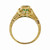 Estate Filigree Emerald Engagement Ring 18k Yellow Gold