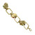 Vintage Modernist Mid-Century Chrysophase Carnelian Bracelet 14k Green Gold 