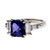 Peter Suchy Violet Purple Natural GIA Sapphire Engagement Ring Platinum Diamond